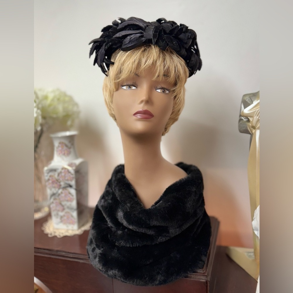 Elegant Black Faux Fur Infinity Scarf Unbelievably Soft & Plush NWOT